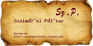 Szalmási Péter névjegykártya